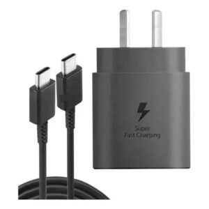 CARGADOR DE CELULAR SAMSUNG USBC 25W CON CABLE USBC EP-T2510XBSGAR