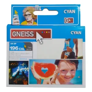 CARTUCHO ALTERNATIVO GNEISS PARA EPSON 196 CYAN