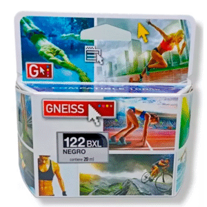 CARTUCHO ALTERNATIVO GNEISS PARA HP 122 NEGRO