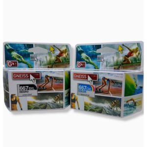COMBO CARTUCHOS ALTERNATIVOS GNEISS PARA HP 667