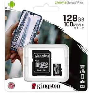 MICRO SD KINGSTON 128GB CLASE 10 100MB/S CANVAS SELECT PLUS