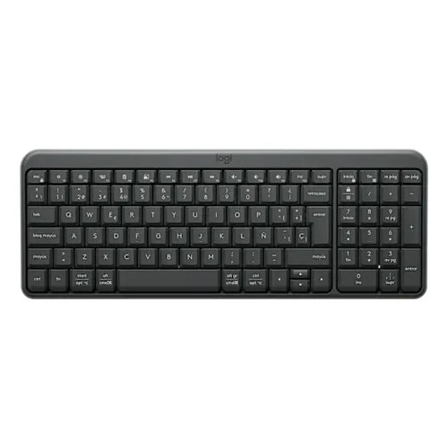 TECLADO BLUETOOTH LOGITECH K250 GRAPHITE PEBBLE - https://www.powerzon.com.ar