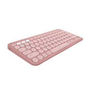 TECLADO BLUETOOTH LOGITECH K380S ROSA PEBBLE KEYS 2